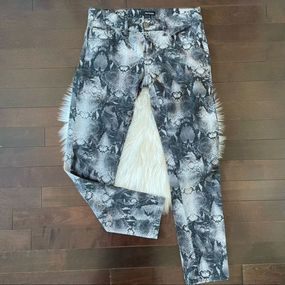 The Kooples Python Print Skinny Ankle Jeans